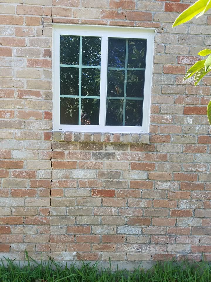 Single window install on brick